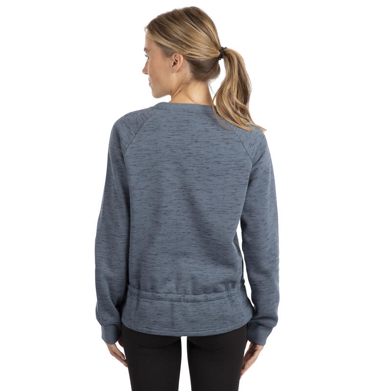 "Gretta" Sweatshirt Rundhalsausschnitt für Damen Zinn