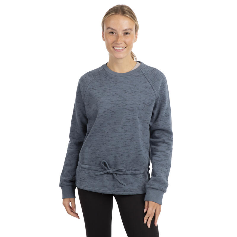 "Gretta" Sweatshirt Rundhalsausschnitt für Damen Zinn