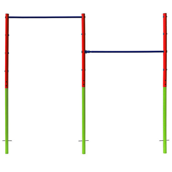 Doppel-Turnreck Tina grün/rot/blau