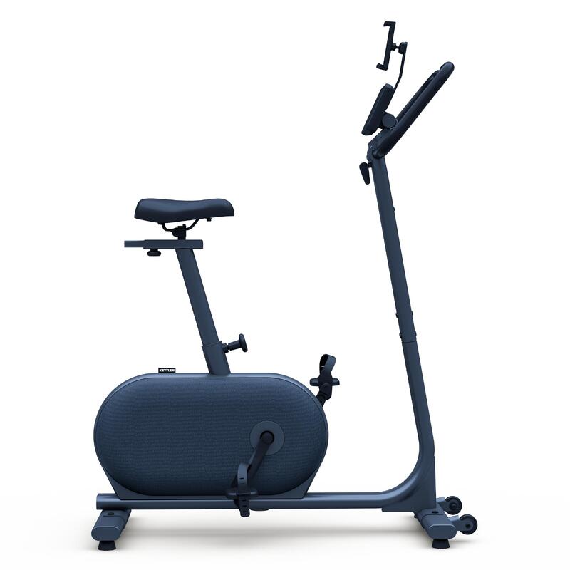 Bicicleta estática magnética Kettler HOI RIDE+ para entrenamiento interactivo.