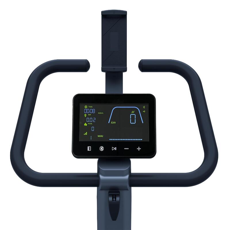 Bicicleta estática magnética Kettler HOI RIDE+ para entrenamiento interactivo.