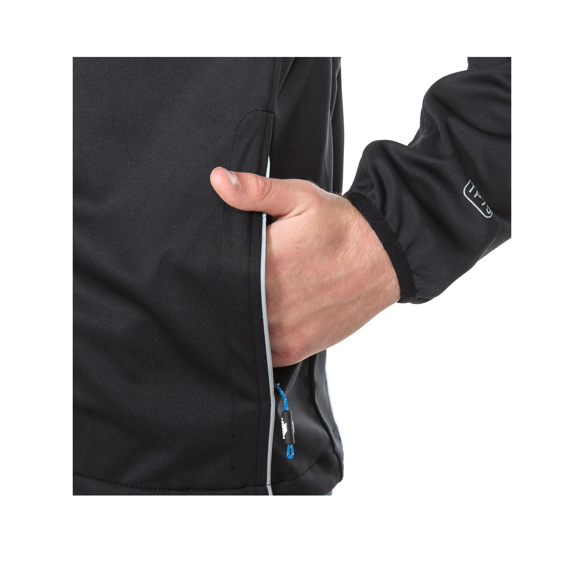 Uomo Zeek Giacca softshell impermeabile (nero)