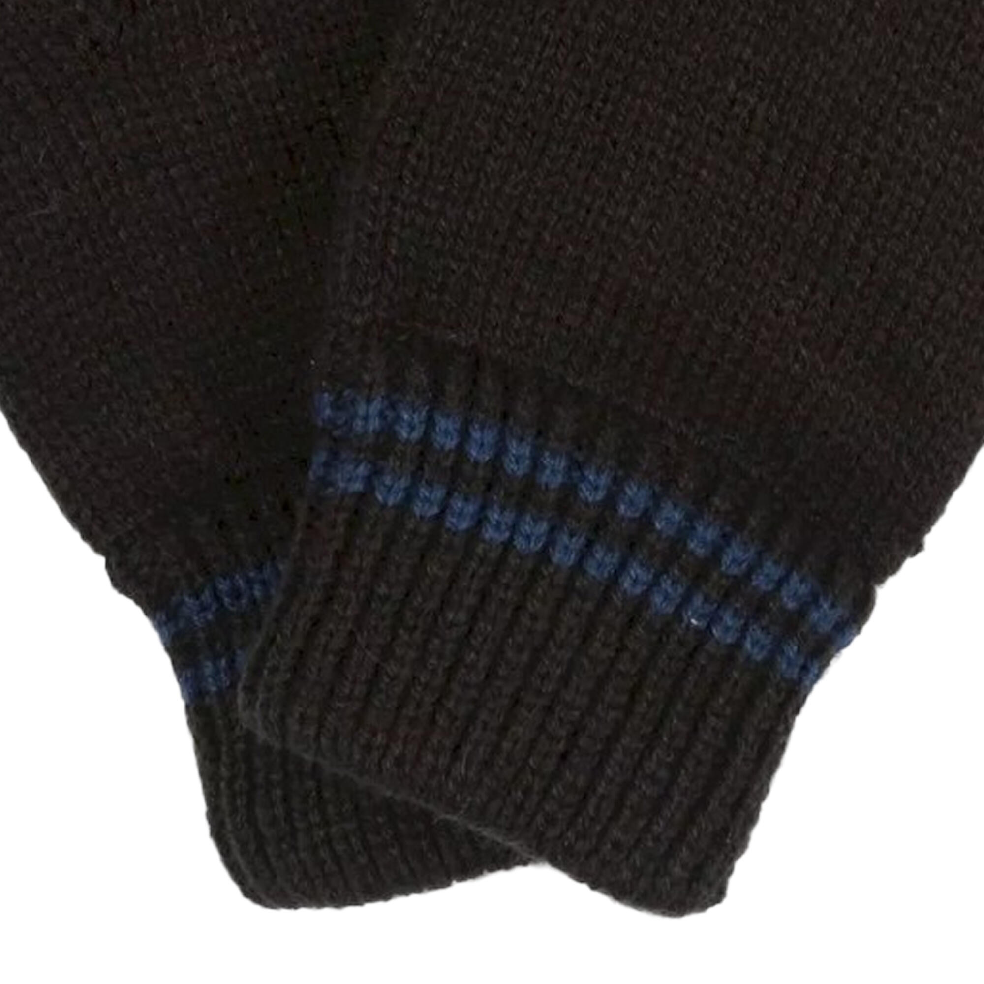 Mens Balton III Knitted Gloves (Black) 3/4
