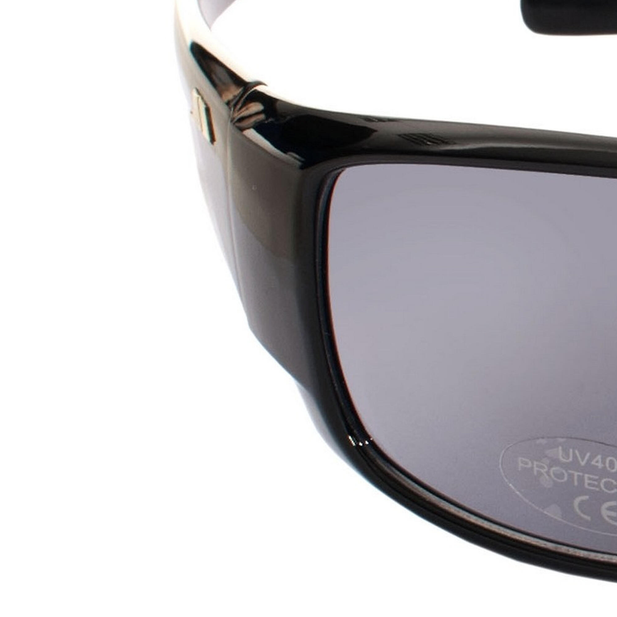 Unisex Anti Virus Sonnenbrille mit getönten Gläsern Damen und Herren Schwarz 3/4