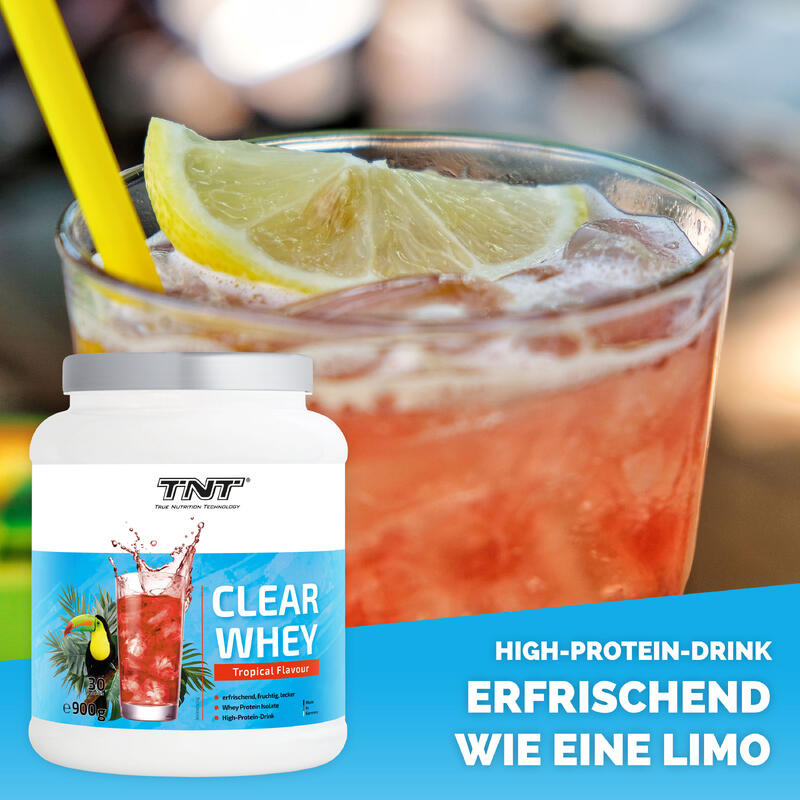 True Whey CLEAR - Deine Abwechslung zu milchigen Shakes - Tropical