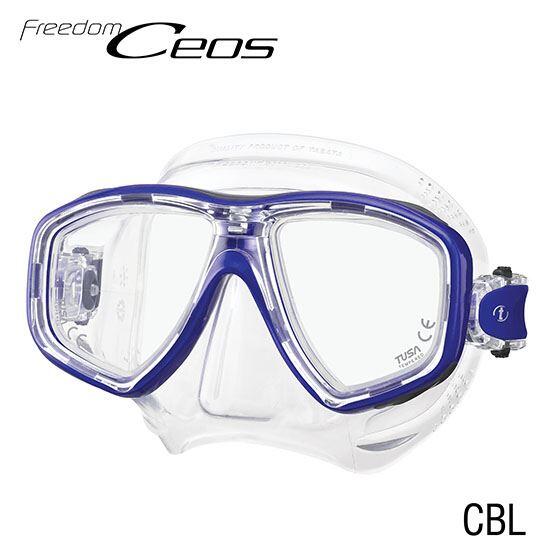 Freedom Ceos M-212 Clear Silicone Diving Mask (CBL) - Azure