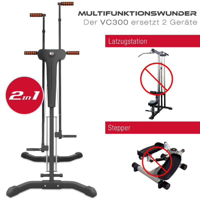 VC300, innovativer 2in1 Stepper & Vertical Climber