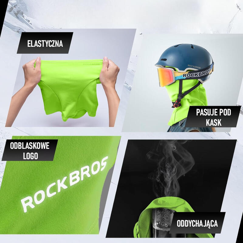 Kominiarka maska na twarz ocieplana Rockbros LF7345 3/6