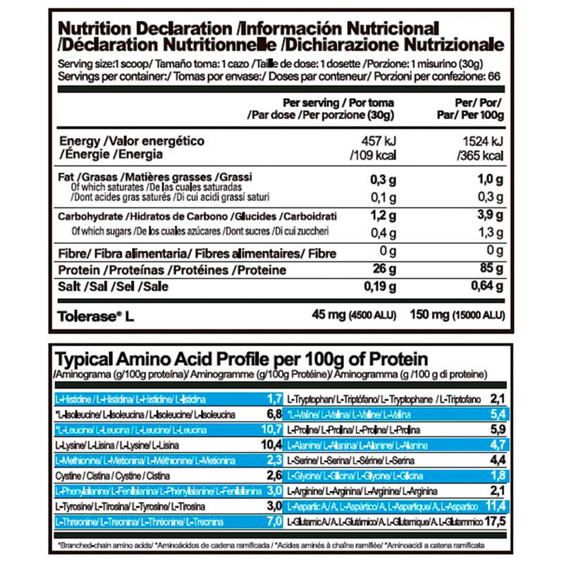 Proteína de suero Life Pro Isolate Zero 2kg