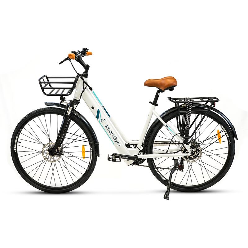 Bicicleta Eléctrica de paseo smartGyro Sunset White 250W 36V 10Ah