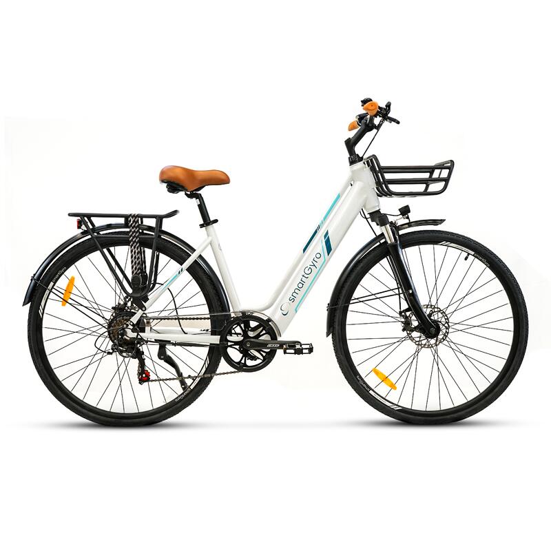 Bicicleta Eléctrica de paseo smartGyro Sunset White 250W 36V 10Ah