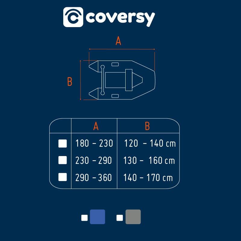 Anhang und halbstarre pneumatische Abdeckung – Blau – ORANGEMARINE