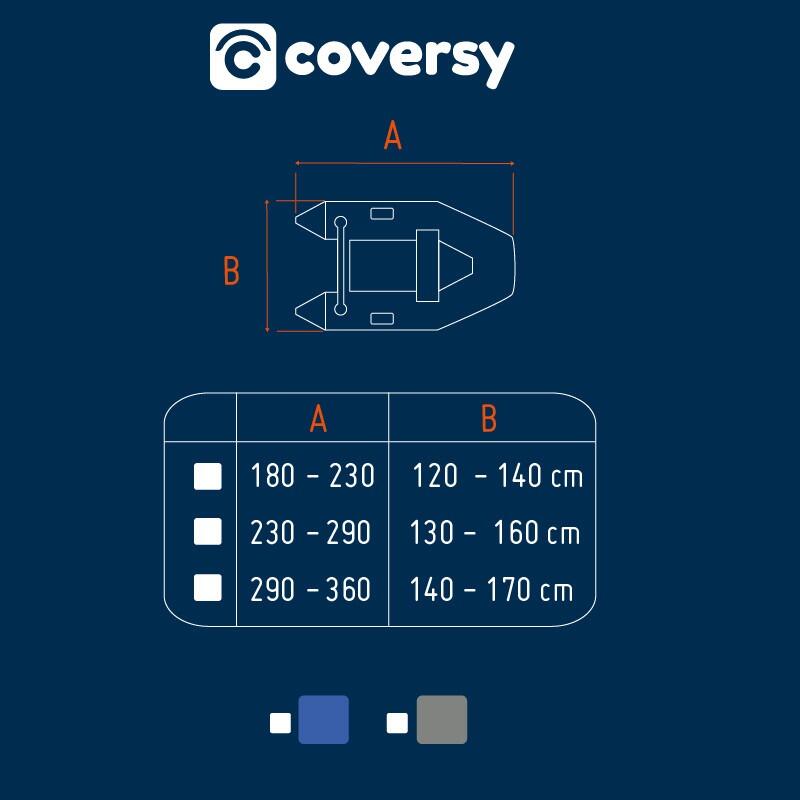 Housse annexe et semi-rigide pneumatique - Gris - COVERSY