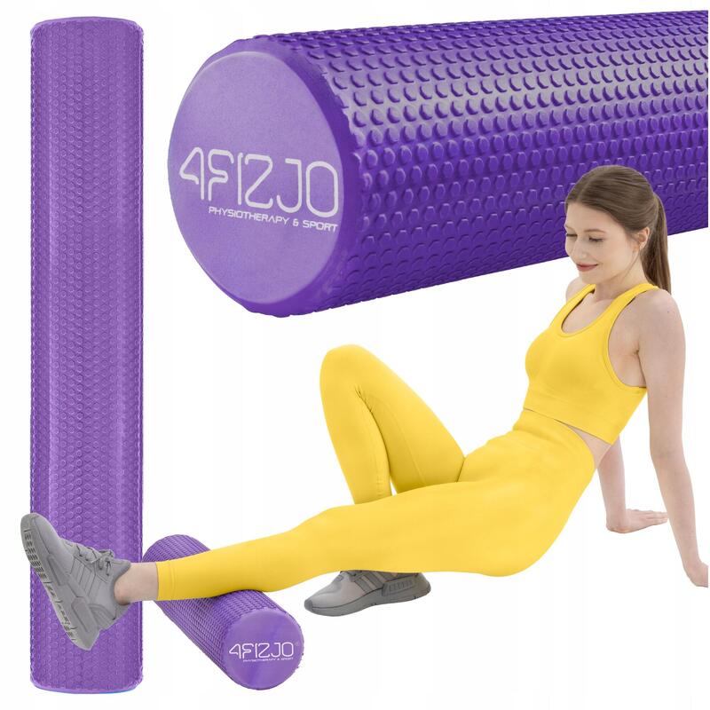 Roller do masażu z kolcami 4FIZJO CARE+ 90 cm