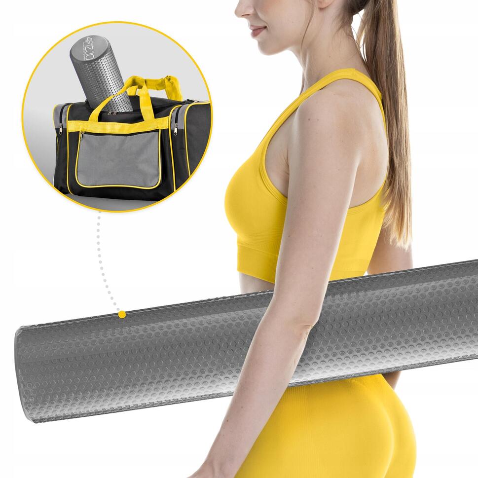 Roller do masażu z kolcami 4FIZJO CARE+ 90 cm