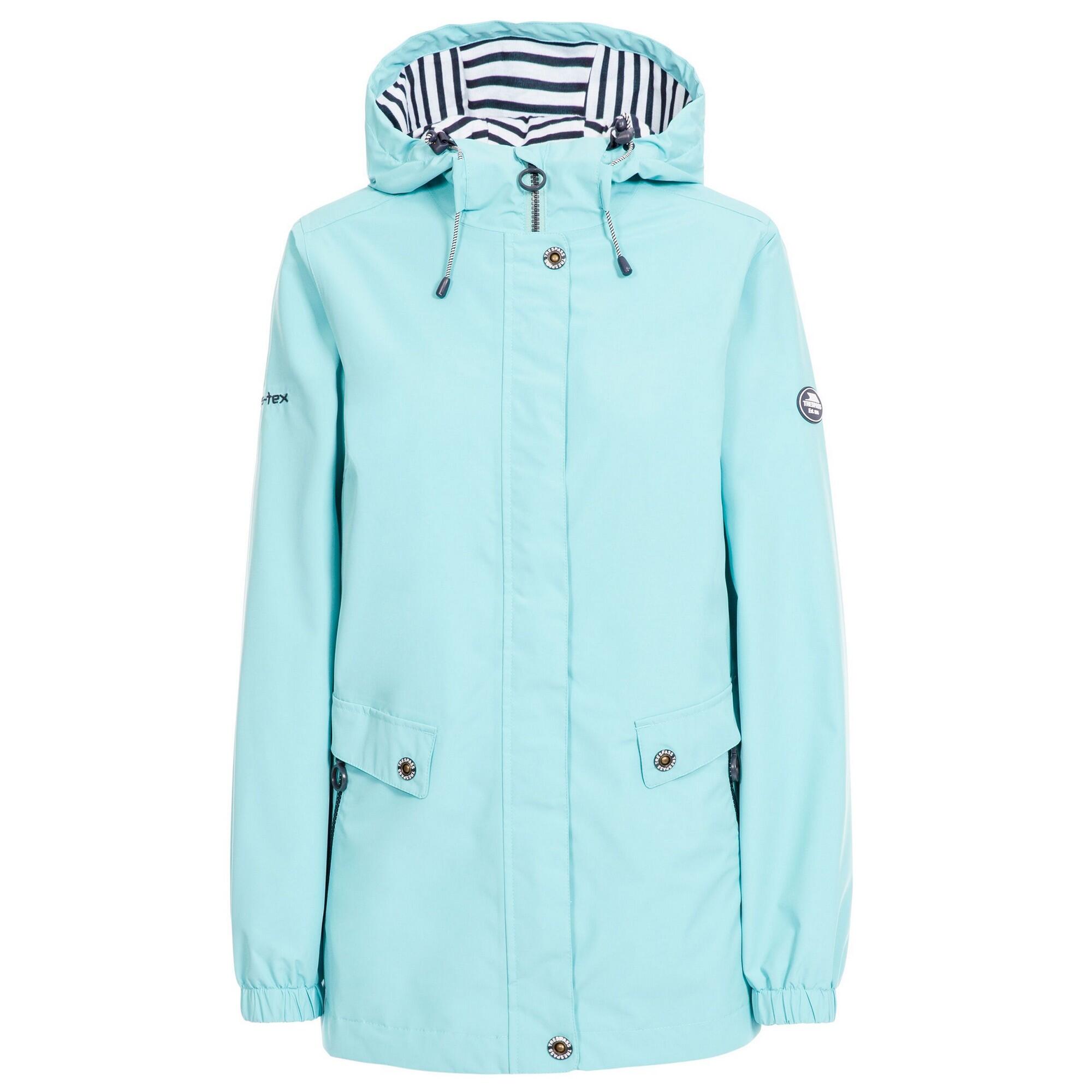 Trespass - Veste Imperméable Flourish Femme (turquoise) - Coupe-pluie - Bleu - 40 M - Decathlon
