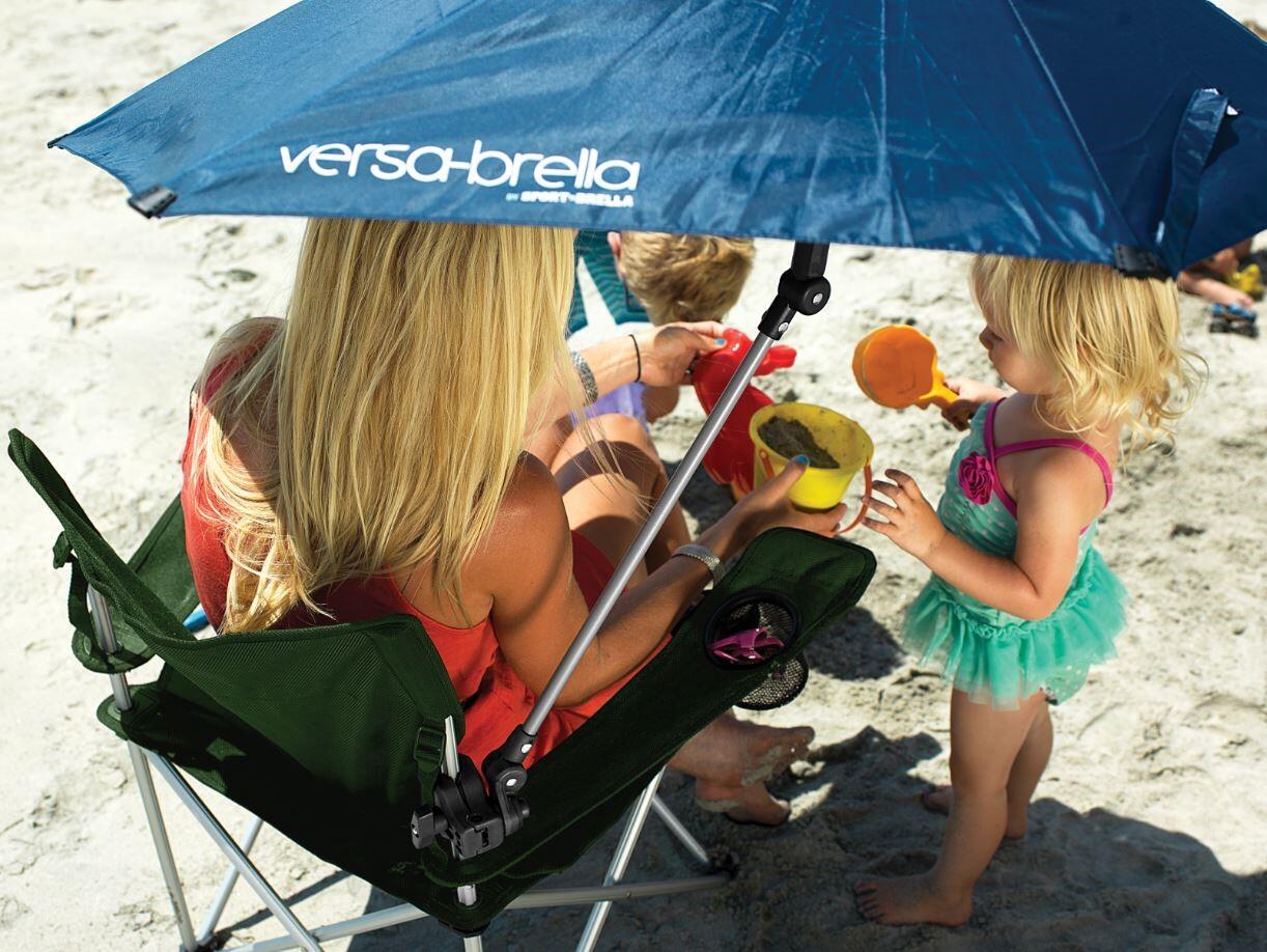 360° Schirm mit Universalklemme, kompakt, UPF 50+ - Sport-Brella 4/6