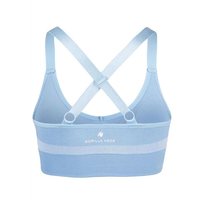 Selah Sans couture Soutien-gorge de sport - Light Bleu - S/M