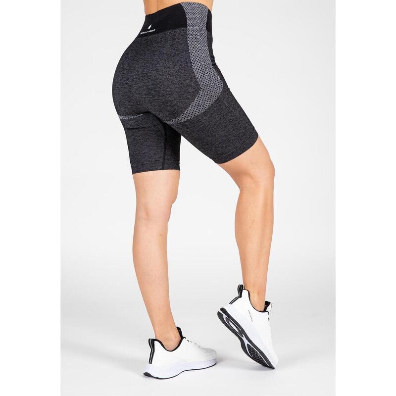 Selah Seamless Cycling Shorts - Black /M