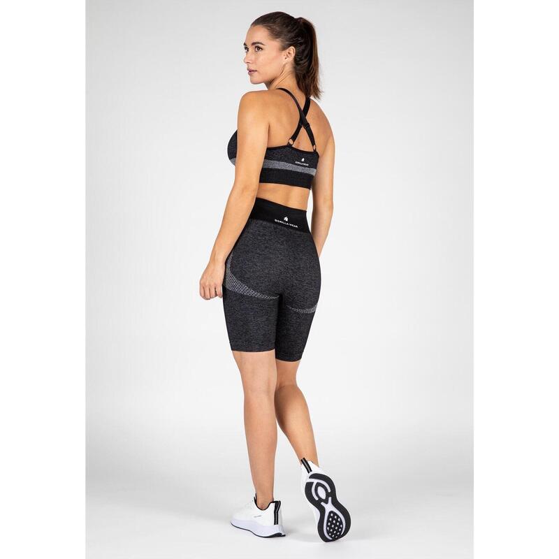 Selah Seamless Cycling Shorts - Black /XL