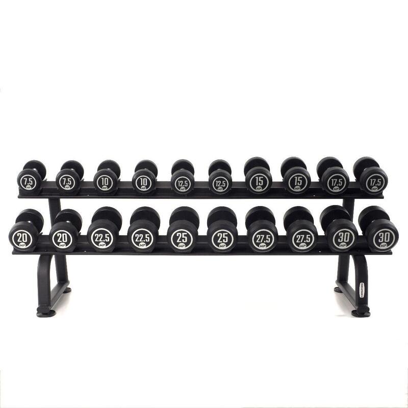 Muscle Power Ronde Rubber Dumbbell Set - 8 x 22,5-30 kg