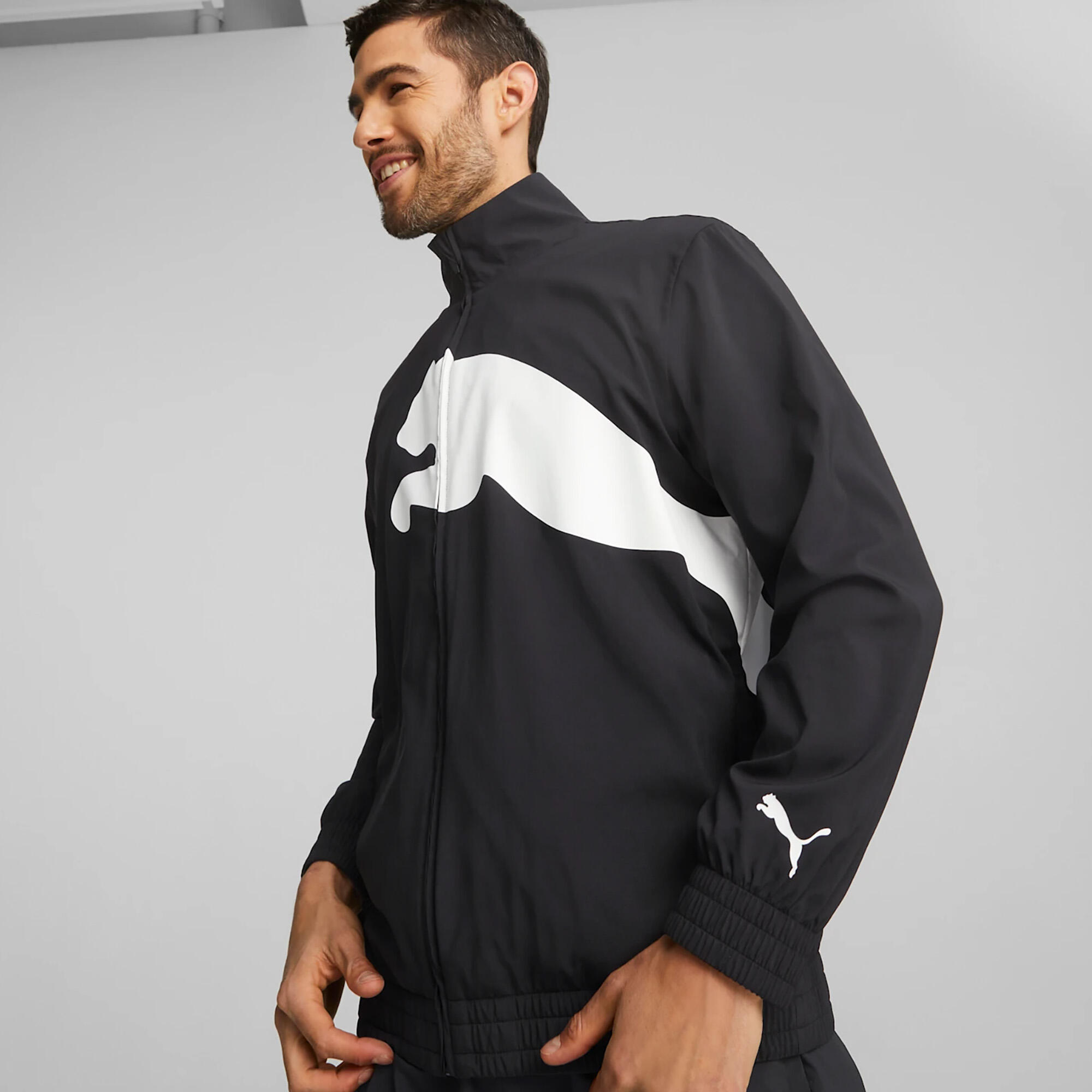 Giacca da allenamento PUMA Train Big Cat foderata in tessuto da uomo 3/5