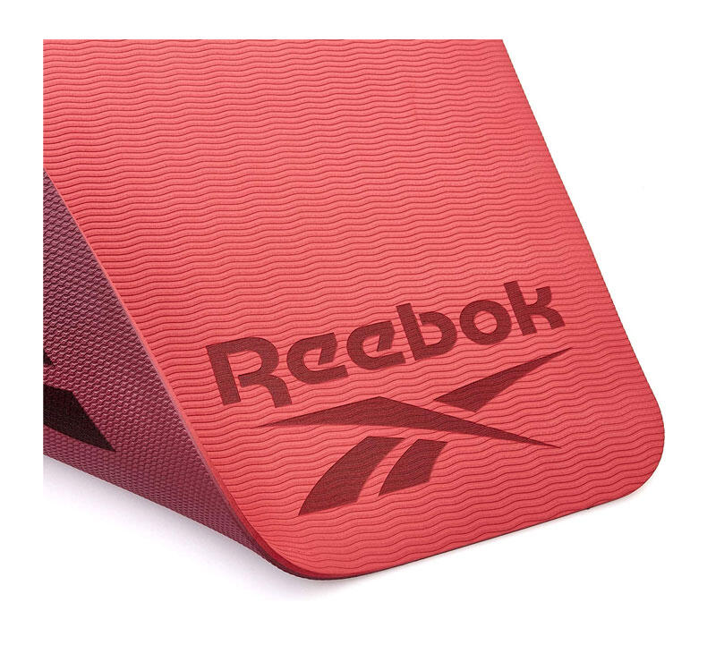 Tapis de Yoga double face - 6mm - Rouge 2/7