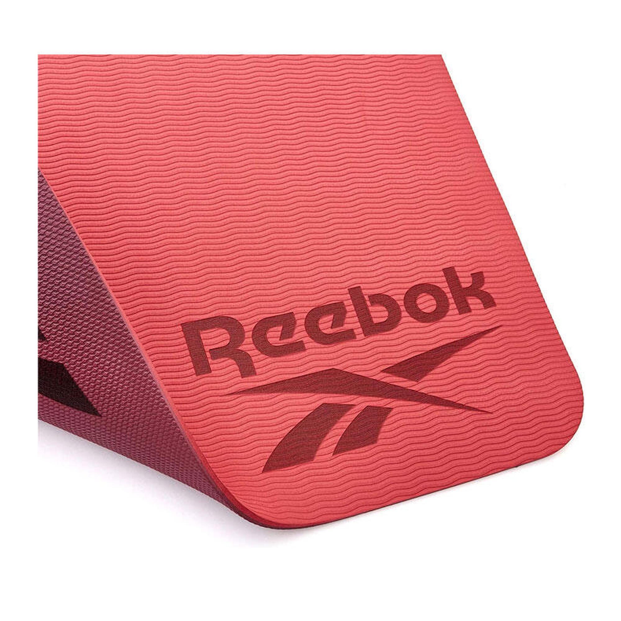 Tappetino Yoga bifacciale Reebok - 6 mm - Rosso