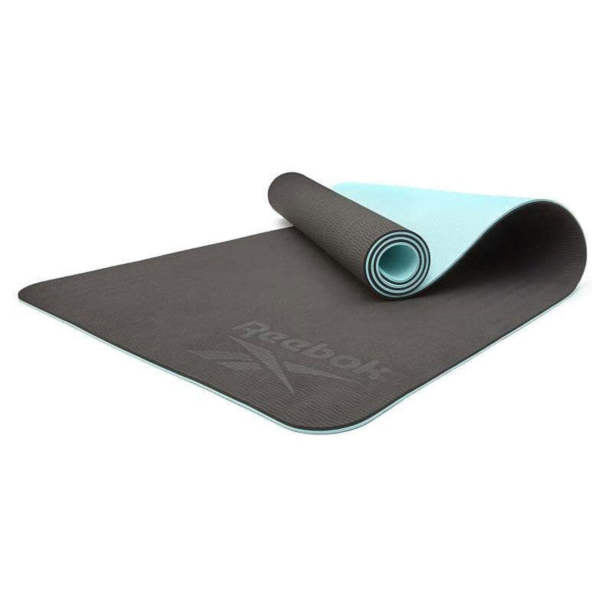Reebok Yogamatte Doppelseitige - 6mm - Blau