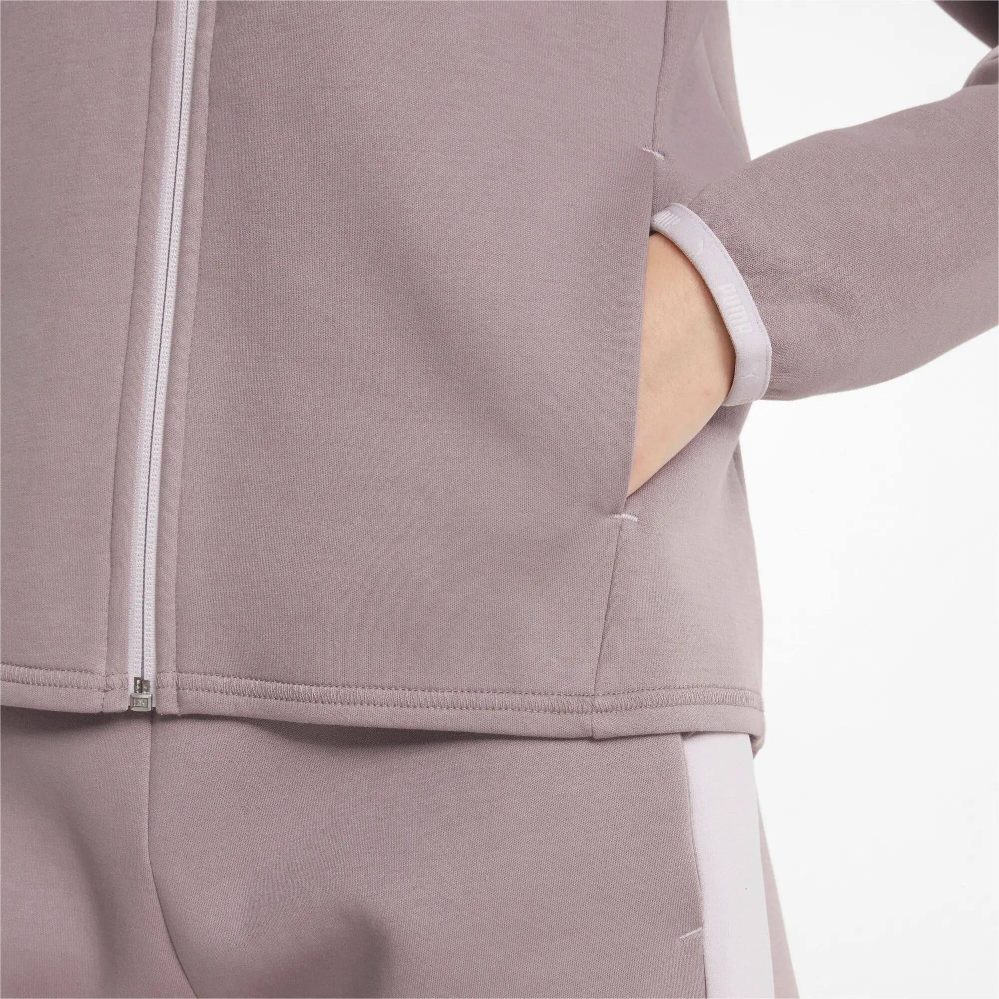 PUMA Mulher Evostripe Full-Zip Hoodie Hooded Top - Codorniz 6/7