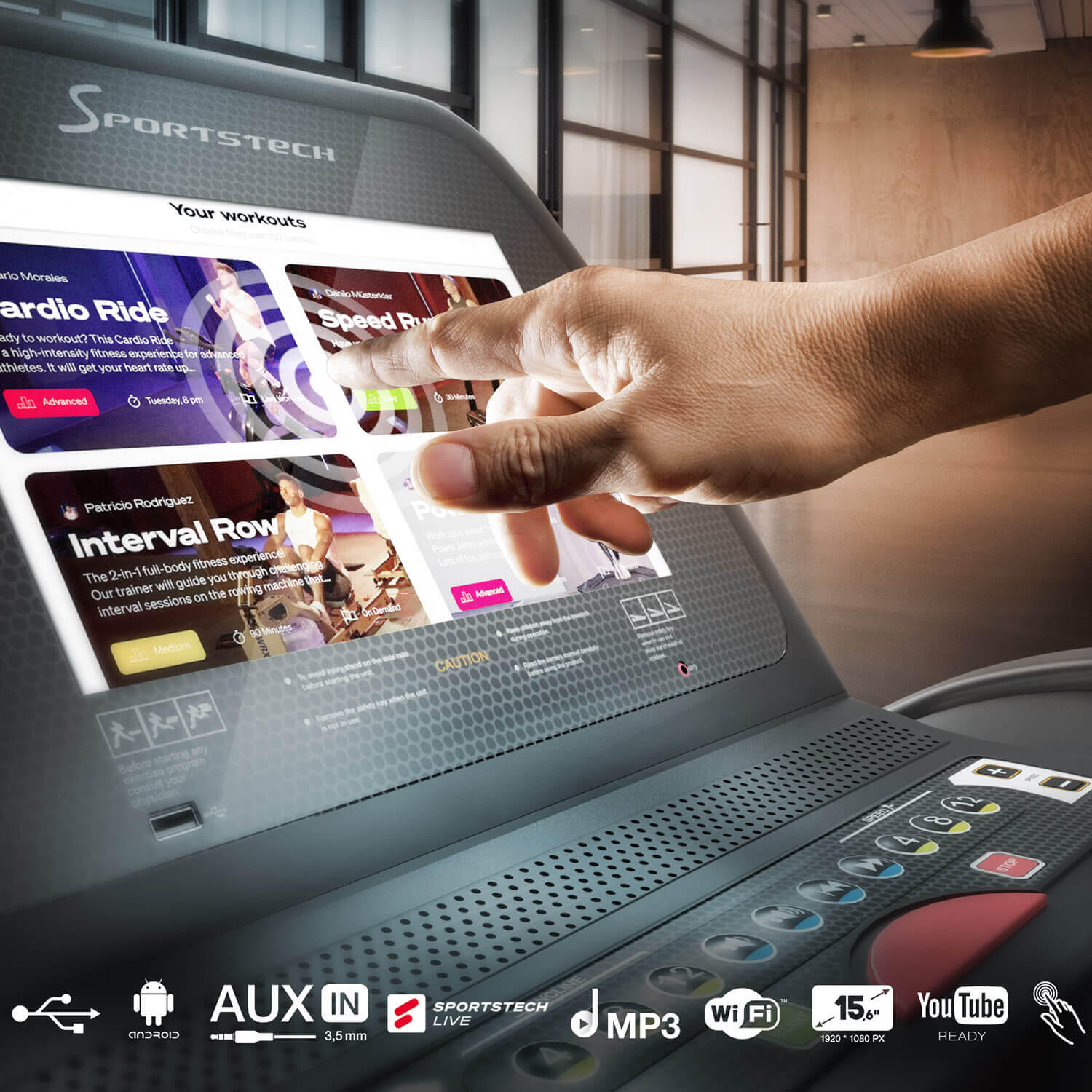 Sportstech F75 Loopband – 20 km/u – 18% helling – inklapbaar 4/7