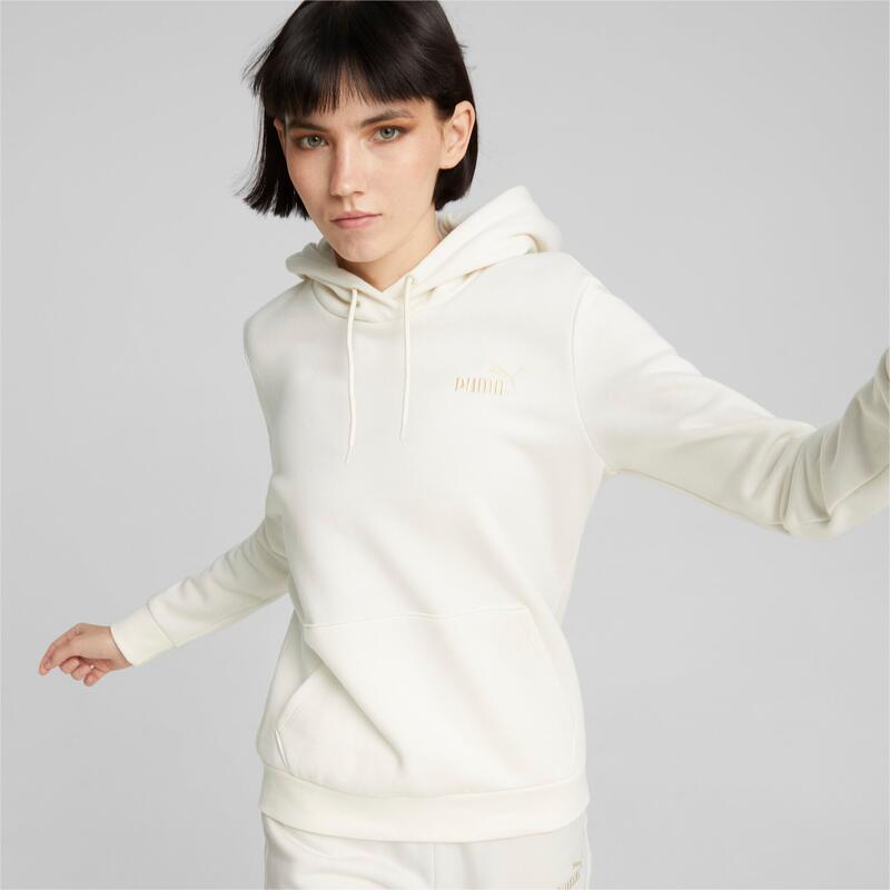 Sudadera con Capucha Mujer Puma Blanco