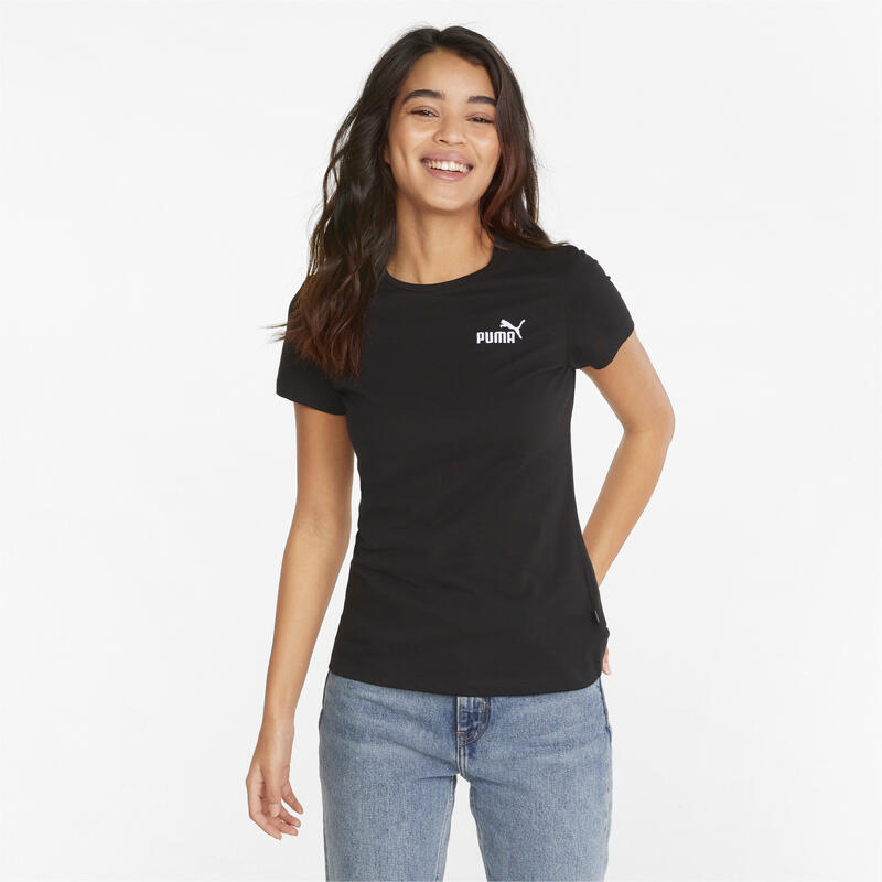 Tricou Sport cu Mânecă Scurtă Puma Essentials+ Embroidery Negru