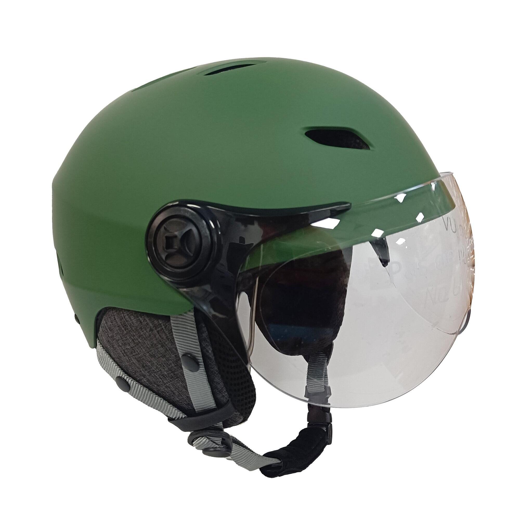 Yeep.me - Casque Yeep.me H.30 Vision Led Forest - Led Et Visière Pour Vélo, Trottinette - Casque - Vert - 38 S - Decathlon