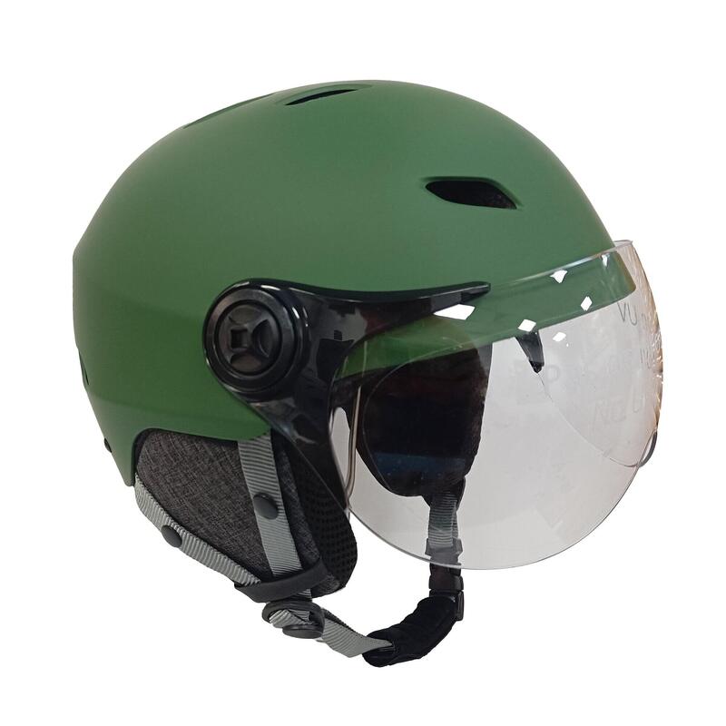 HUDORA Casque de Vélo / Skate avec lampes LED intégrés 