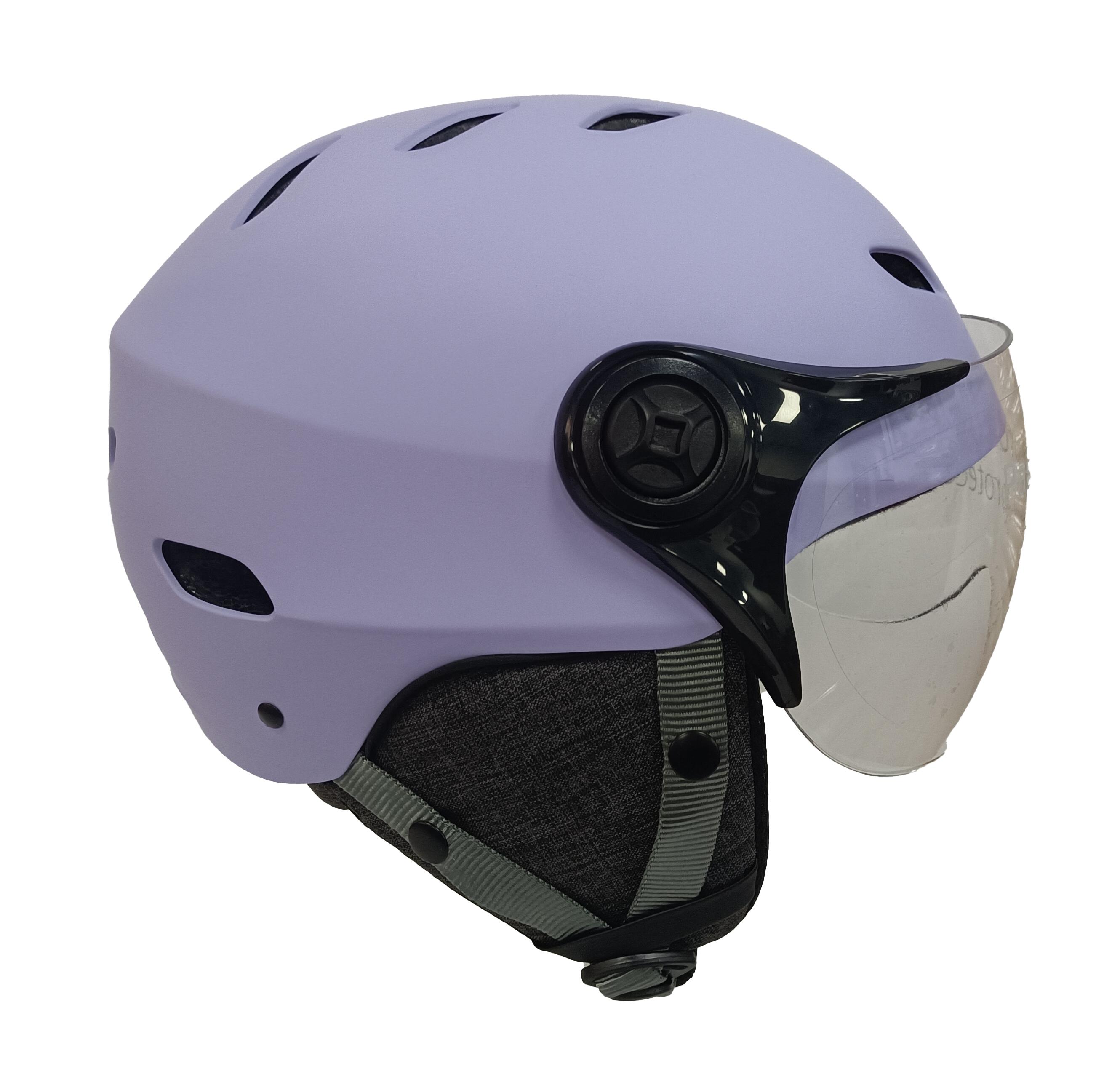 Casco YEEP.ME H.30 Vision LED Lila - LED y Visera para Bicicleta y Scooter 2/8