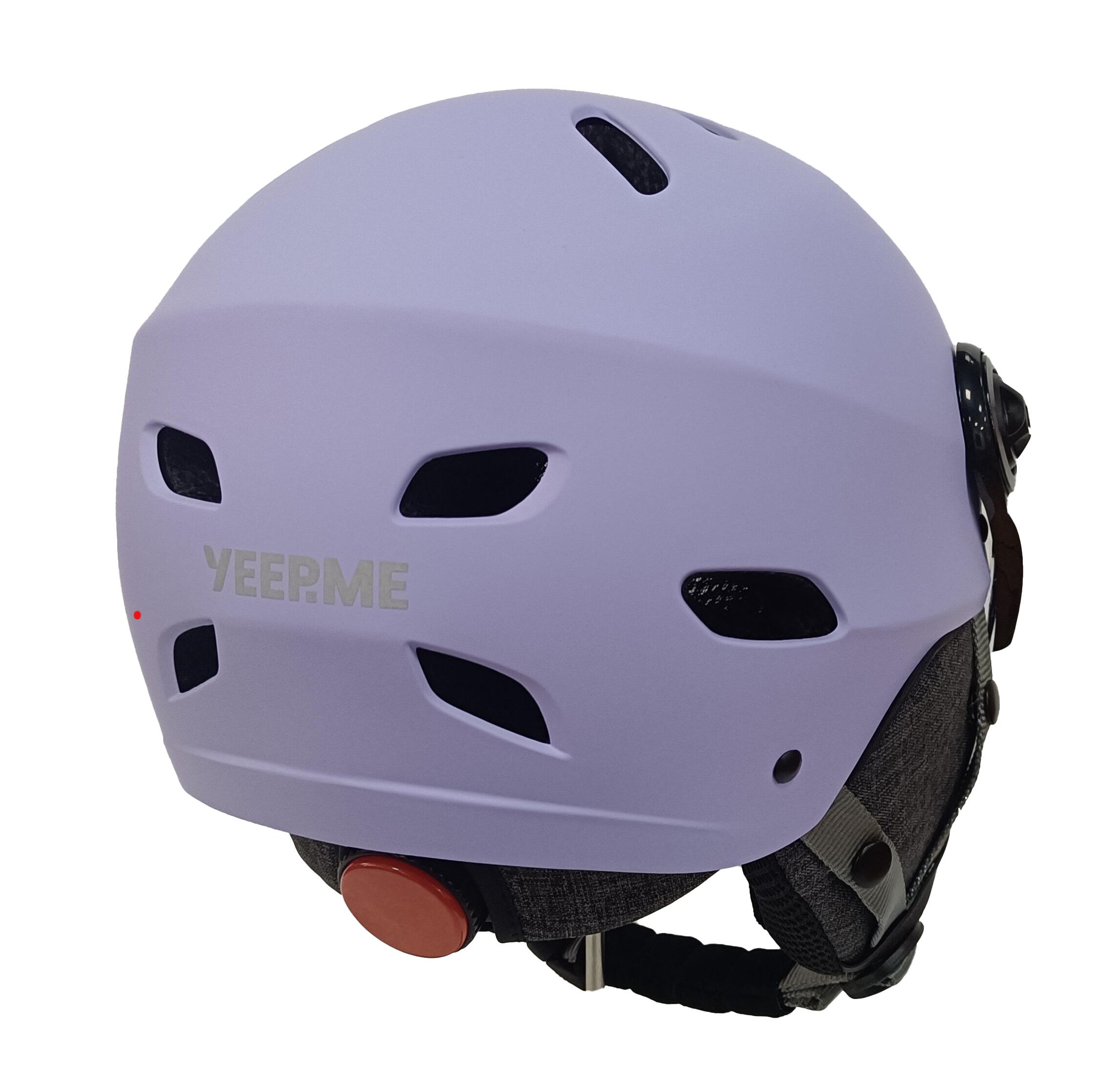 Casco YEEP.ME H.30 Vision LED Lila - LED y Visera para Bicicleta y Scooter 3/8