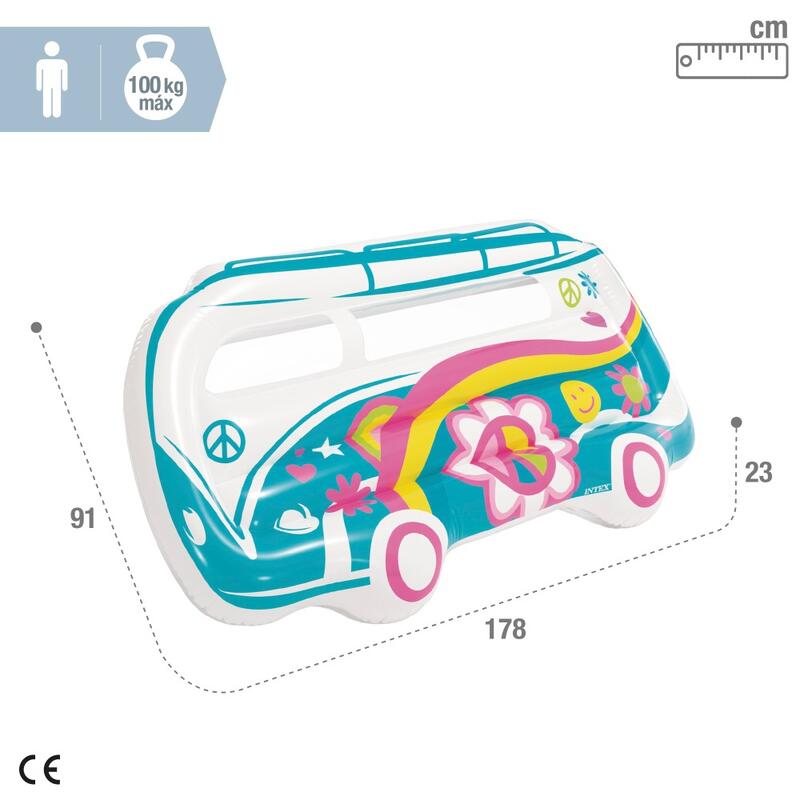 Colchão inflável para van hippie 178x23x91 cm INTEX