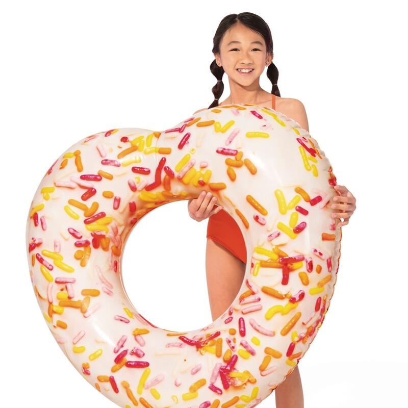 Flutuador inflável de roda coração donut 89x25x94 cm INTEX