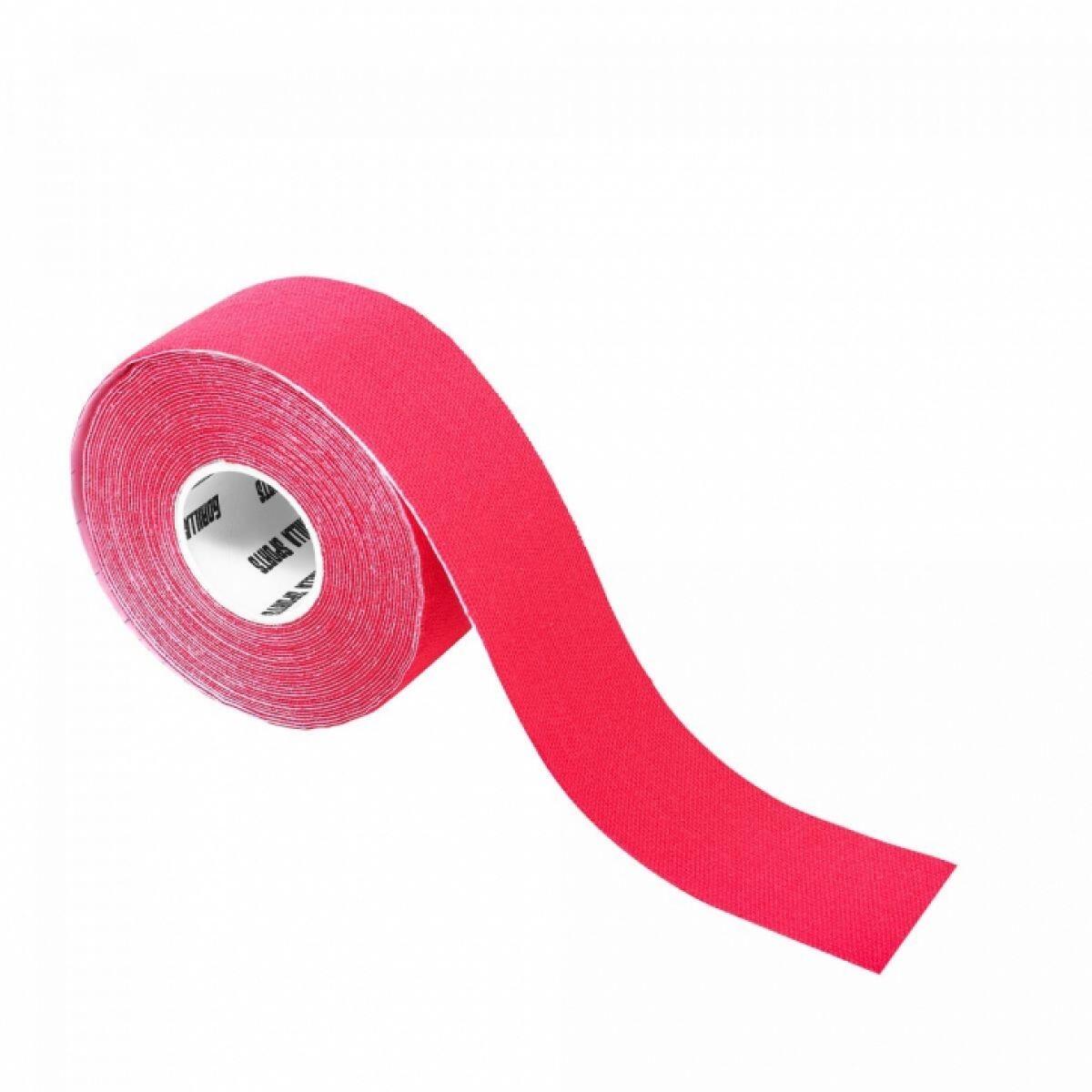 Taśma kinezjologiczna Gorilla Sports 2,5 cm różowa