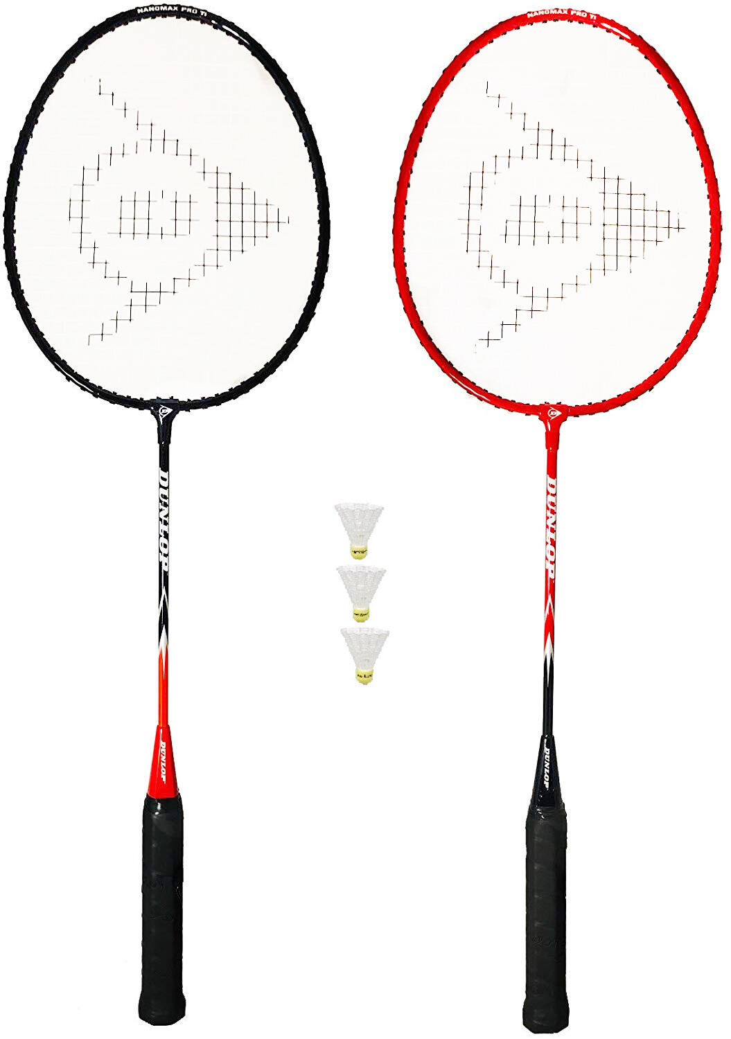 Dunlop Nanomax Badminton Racket Twin Set & Shuttles 1/1