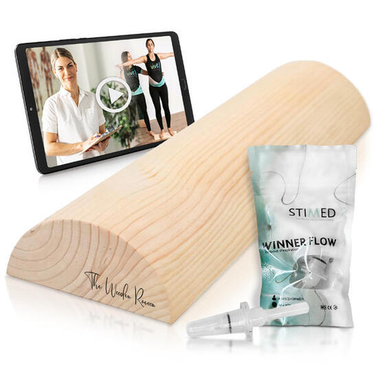 Tronco Propioceptivo de Madera con Winner Flow TWR 49 x 17 x 7,5cm Woodroller