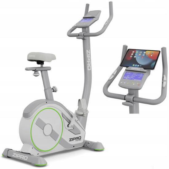 Heimtrainer Zipro Rave White elektromagnetisch Fitnessfahrrad mit Zwift Kinomap