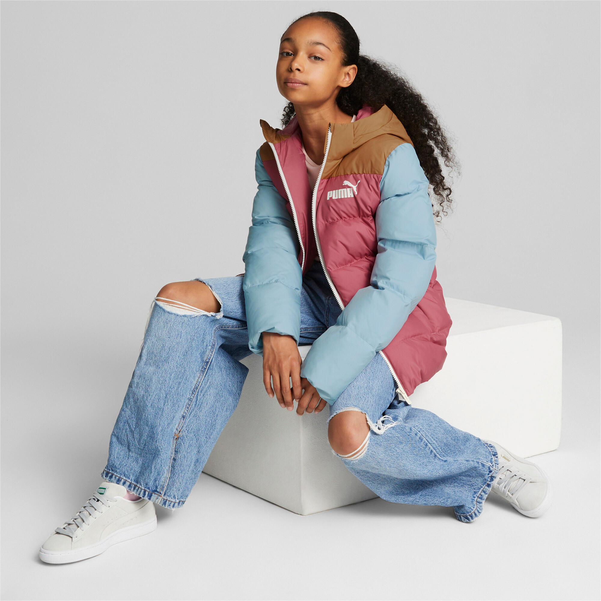 Casaco Puma Colourblock, Multicolorido, Crianças 6/7