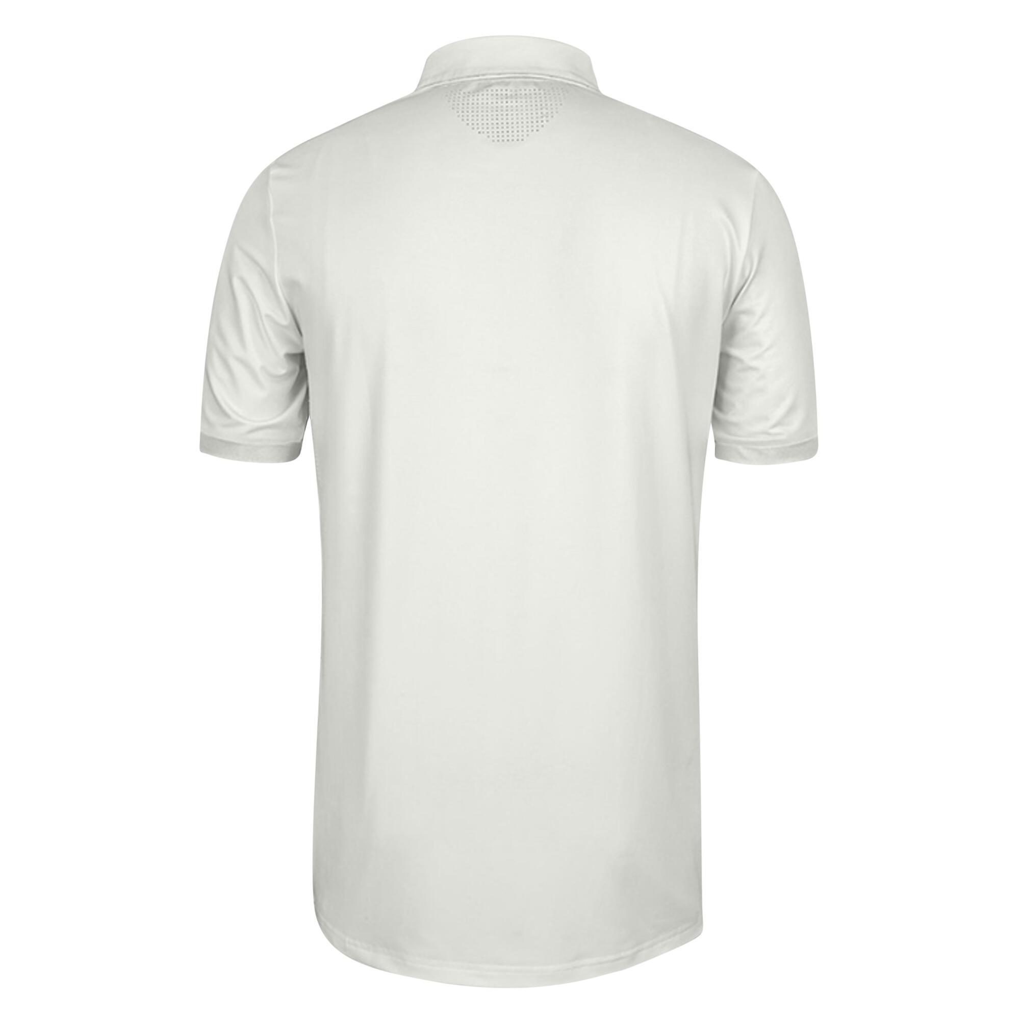 Childrens/Kids Matrix Short Sleeve Cricket Shirt (Ivory/ Red) 2/3