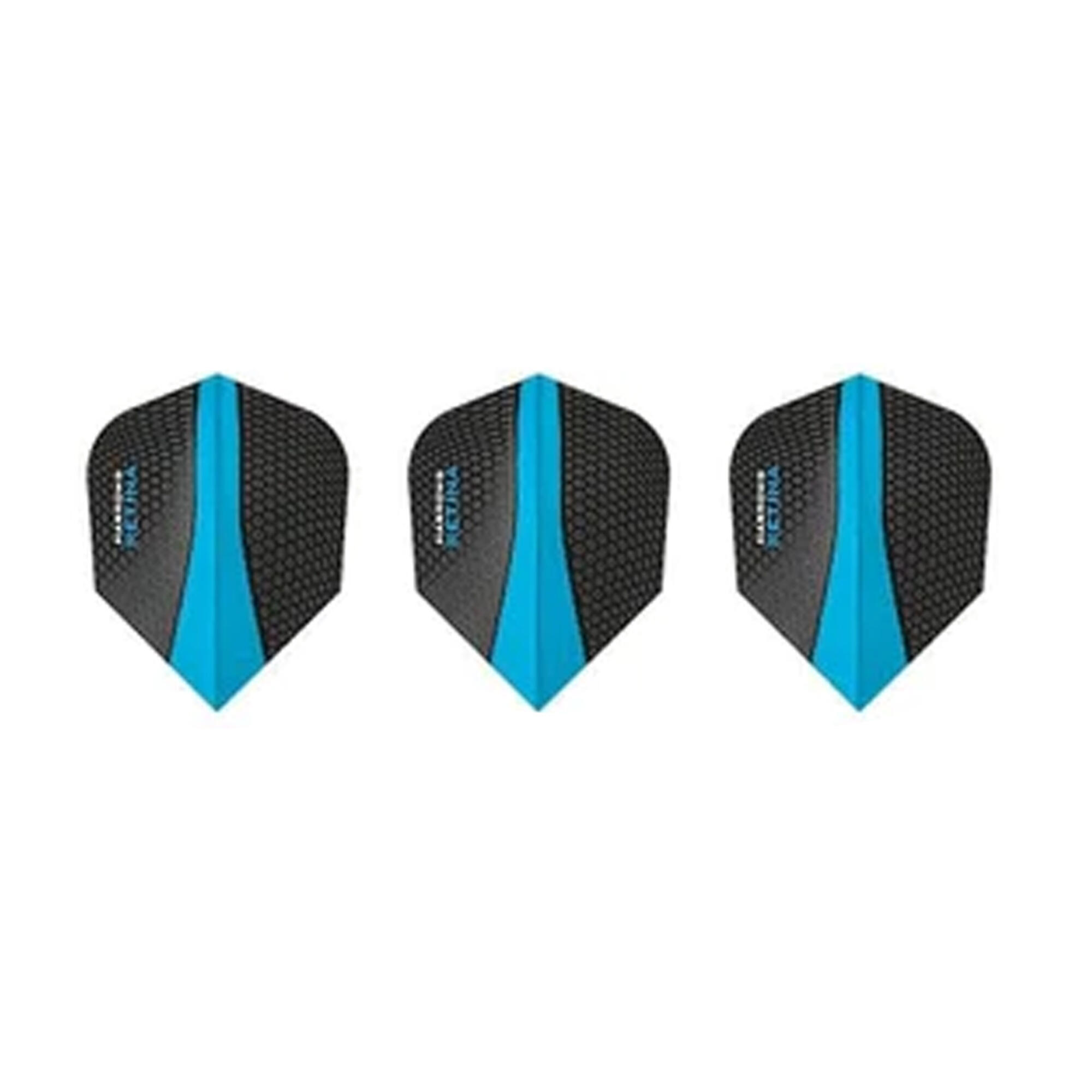 Twin Pack Dart Flights (Aqua Blue) 3/4