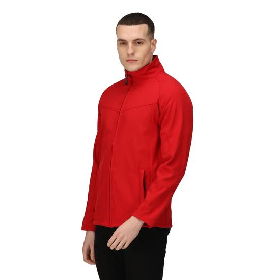 Uproar Veste Softshell Coupevent Homme (Rouge Classique/Gris)