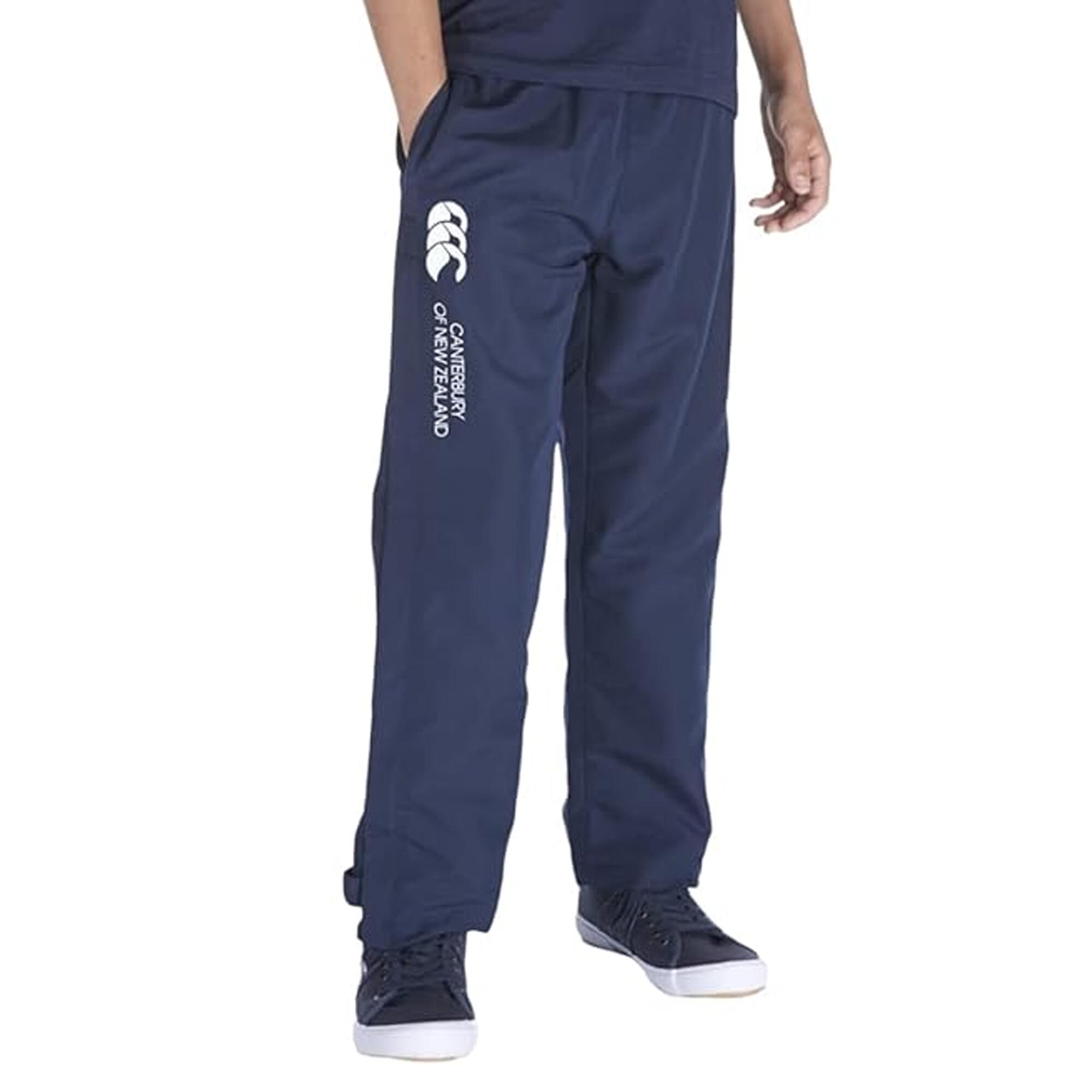 Childrens Teens Stadium Elasticated Sports Trousers (Navy) 3/3