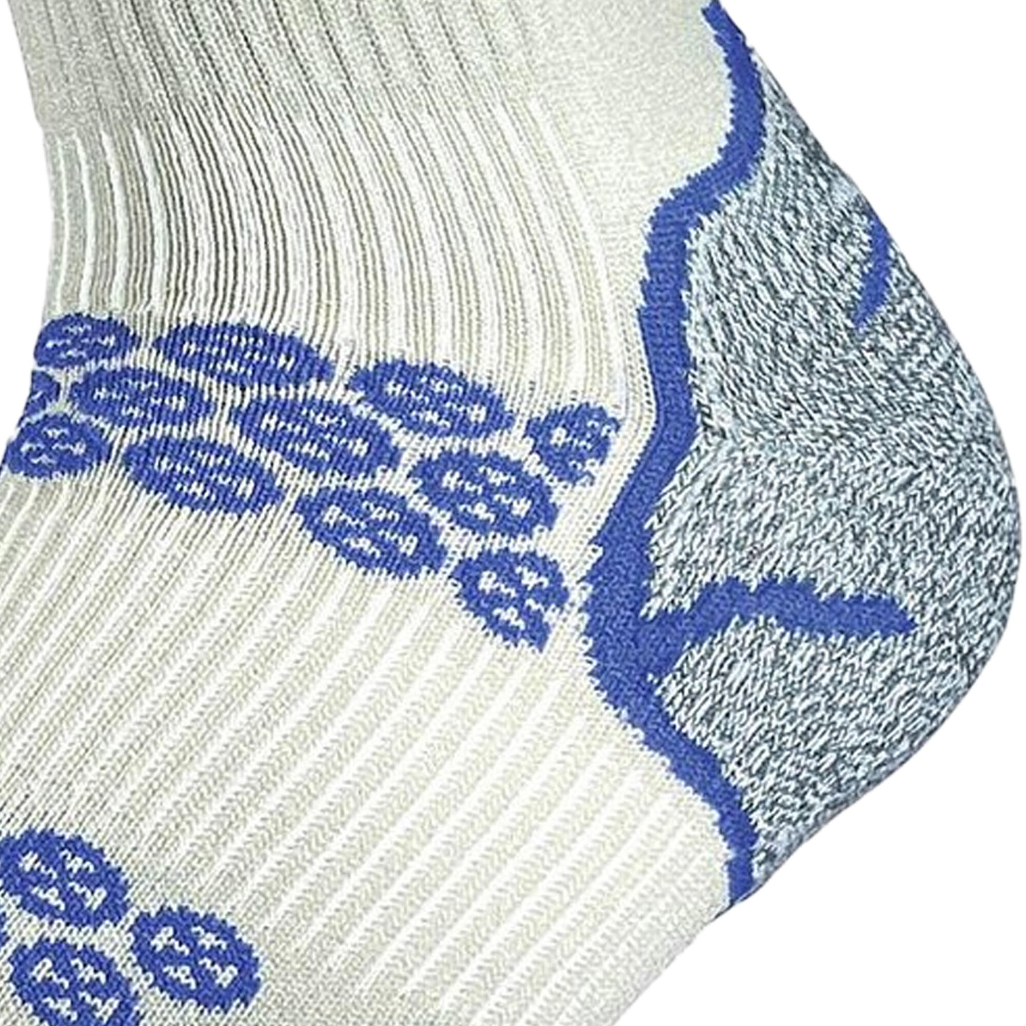 Mens Lite Recycled Ankle Socks (Silver/Royal Blue) 2/3