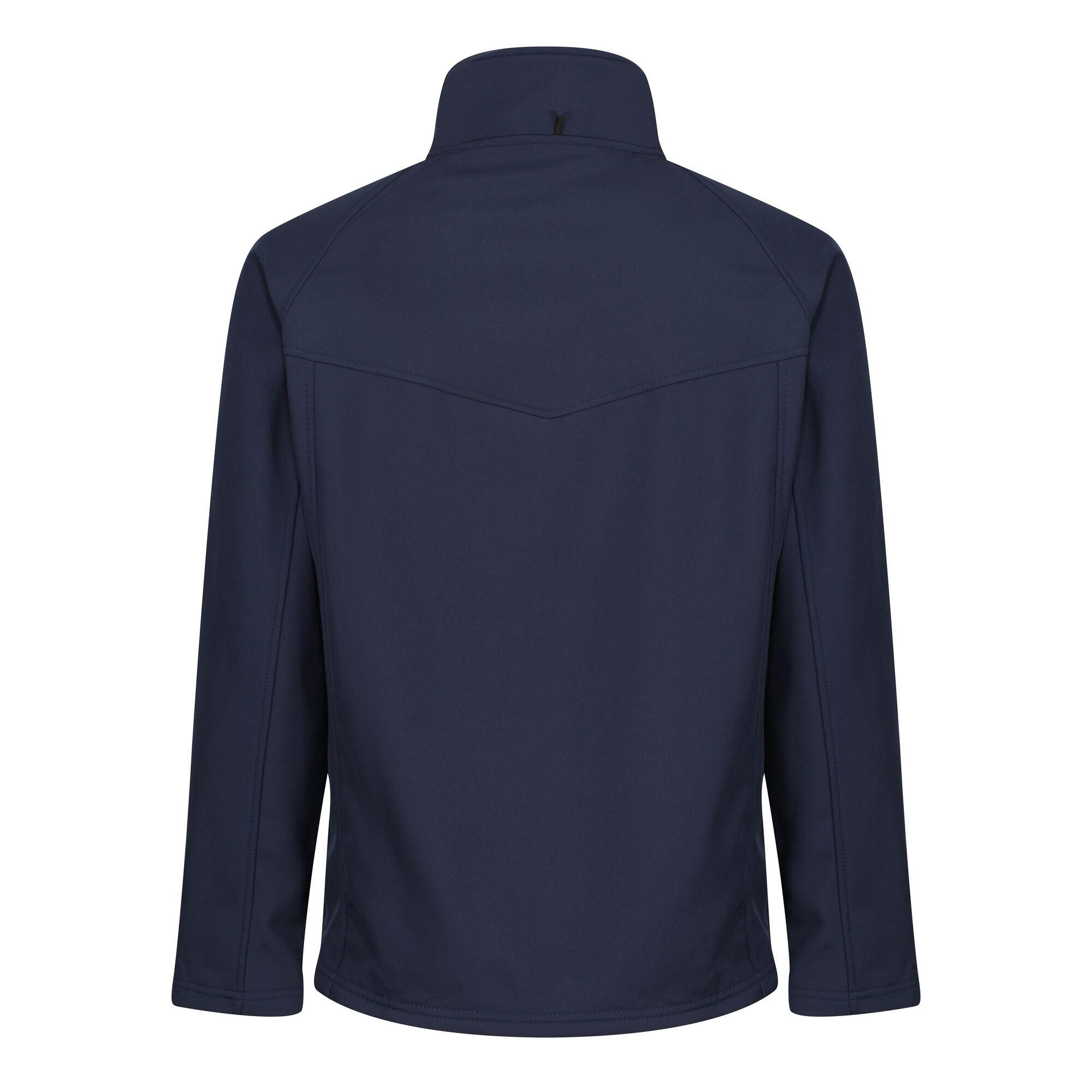 Mens Uproar Lightweight Wind Resistant Softshell Jacket (Navy/Navy) 2/4